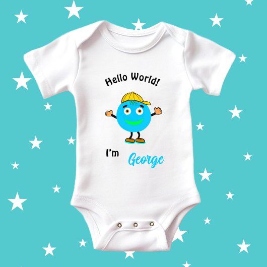 可愛いラウンド体 ベビーボディスーツ