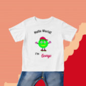 可愛いラウンド体 ベビーTシャツ