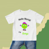 可愛いラウンド体 ベビーTシャツ