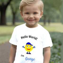 可愛いラウンド体 ベビーTシャツ