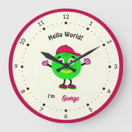 可愛いラウンド体 ラージ壁時計