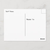 可愛いラクーンの木に、ちょうどことわざこんにちは ポストカード (裏面)