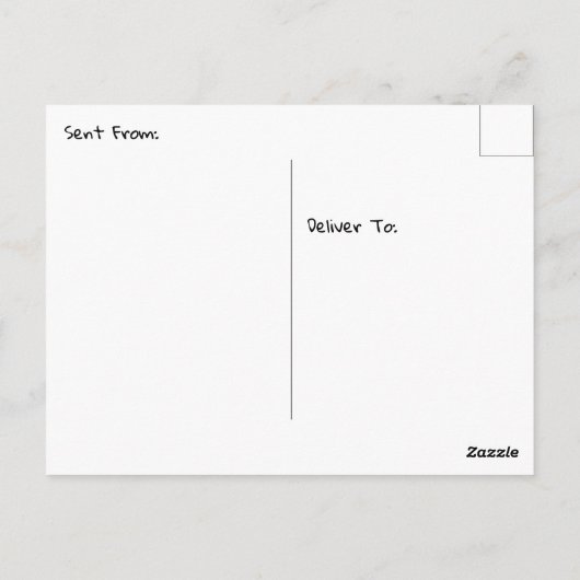 可愛いラクーンの木に、ちょうどことわざこんにちは ポストカード (裏面)