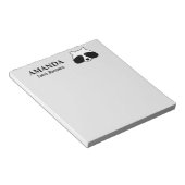 可愛いラクーンの森カスタム動物書のノートパッド ノートパッド (アングル)