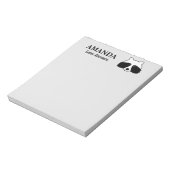 可愛いラクーンの森カスタム動物書のノートパッド ノートパッド (回転)