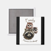 可愛いラクーンファミリー,永遠と常に,引用文 マグネット (正面/裏面)