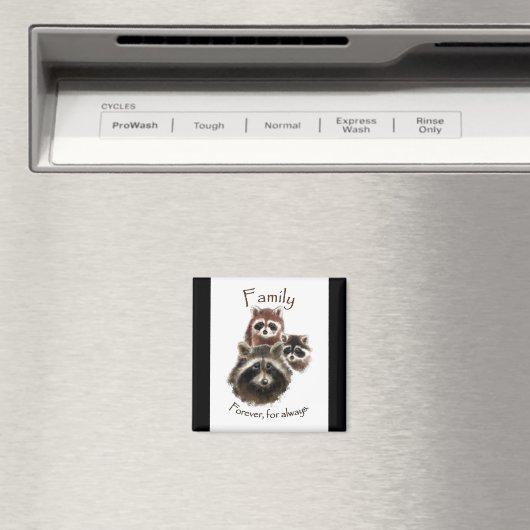 可愛いラクーンファミリー,永遠と常に,引用文 マグネット (インサイチュ (食洗機))