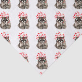 可愛いラクーン吹のキス愛ハート動物 薄葉紙 (詳細)