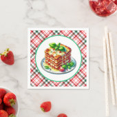 可愛いラザニア愛好家ディナー スタンダードカクテルナプキン (インサイチュ)