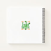 可愛いラッキーとアイリ賛美ッシュことわざ ノートブック (裏面)