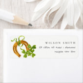 可愛いラッキーシャムロックセントパトリックの日のキッズアドレス ラベル (インサイチュ)