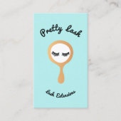 可愛いラッシュラッシュエクステンション鏡 名刺 (正面)