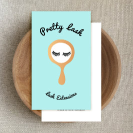 可愛いラッシュラッシュエクステンション鏡 名刺