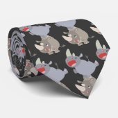 可愛いラッパガエル漫画のサイのネクタイ ネクタイ (ロール)