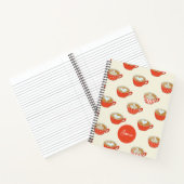 可愛いラテアートinレッドコーヒーマグスパターン ノートブック (内部)