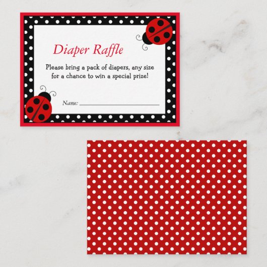 可愛いラディバグありがとうミニノートカード ノートカード (正面/裏面)