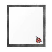 可愛いラディバグお洒落; ノートパッド (正面)