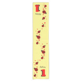 可愛いラディバグとハートテーブルランナー ショートテーブルランナー (正面)