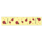 可愛いラディバグとハート ショートテーブルランナー (横)