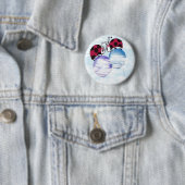 可愛いラディバグとバルーンカラフル漫画 缶バッジ (インサイチュ)