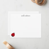 可愛いラディバグのキッズステーショパーソナライズされたナリー ノートカード (正面/裏面インサイチュ)