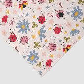 可愛いラディバグの花柄 薄葉紙 (詳細)