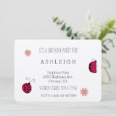 可愛いラディバグの誕生日 招待状 (スタンド正面)