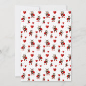 可愛いラディバグガールバースデーパーティー 招待状 (裏面)