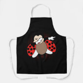 可愛いラディバグダビング エプロン (正面)