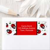 可愛いラディバグパターン ラベル (インサイチュ)