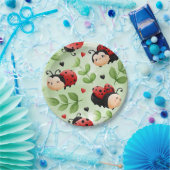 可愛いラディバグプレート ペーパープレート (パーティー)