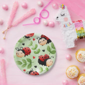 可愛いラディバグプレート ペーパープレート (パーティー)