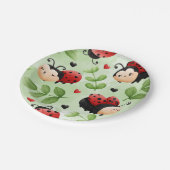可愛いラディバグプレート ペーパープレート (アングル)