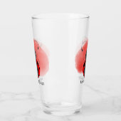 可愛いラディバグ愛好家の追加文字 タンブラーグラス (左)