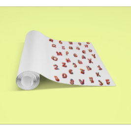 可愛いラディバグ文字数水彩パターン 壁紙