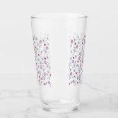 可愛いラディバグ水玉模様デイジーフラワーパター素朴ン タンブラーグラス (左)