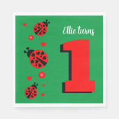 可愛いラディバグ紙ナプキン スタンダードランチョンナプキン (正面)