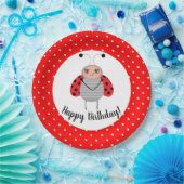 可愛いラディバグ誕生日パーティープレート ペーパープレート (パーティー)