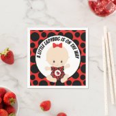 可愛いラディバグ赤ちゃんシャワーパーティー スタンダードカクテルナプキン (インサイチュ)