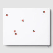 可愛いラディバグ赤ちゃんシャワー ゲストブック (裏面)