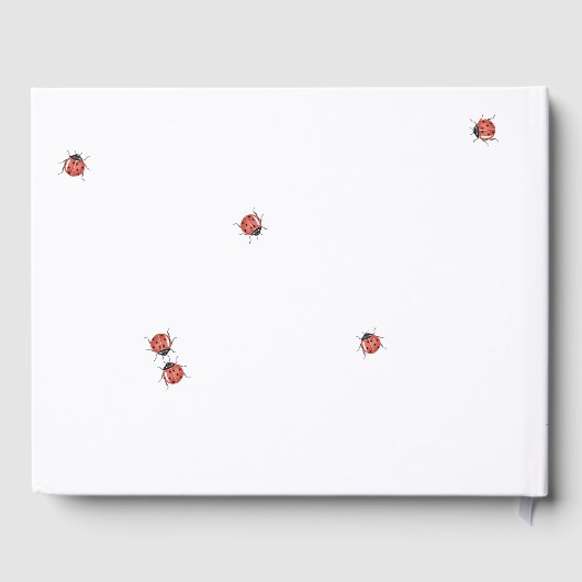 可愛いラディバグ赤ちゃんシャワー ゲストブック (裏面)