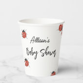 可愛いラディバグ赤ちゃんシャワー 紙コップ (正面)