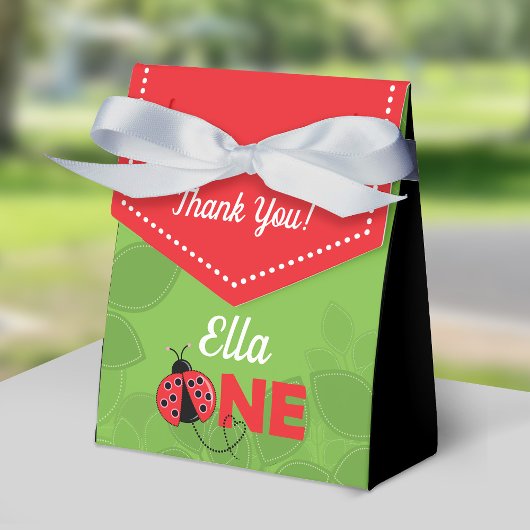 可愛いラディバグ1st誕生日パーティーの好意ボックス女の子 フェイバーボックス