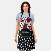可愛いラディバグ エプロン (着用した状態)