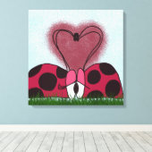 可愛いラディバグ キャンバスプリント (インサイチュ (ウッドフロア))