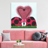 可愛いラディバグ キャンバスプリント (インサイチュ (リビング))