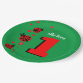 可愛いラディバグ ペーパープレート (アングル)