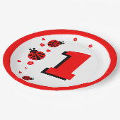 可愛いラディバグ ペーパープレート (アングル)