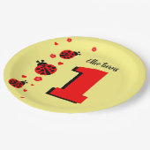 可愛いラディバグ ペーパープレート (アングル)