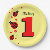 可愛いラディバグ ペーパープレート (正面)